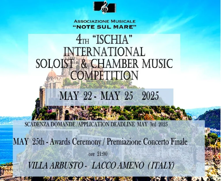 4° Ischia International Soloist & Chamber Music Competition 2025 - BANDO_Pagina_2