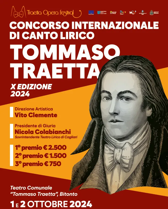 Concorso internazionale di canto lirico Tommaso Traetta – X Edizione 2024