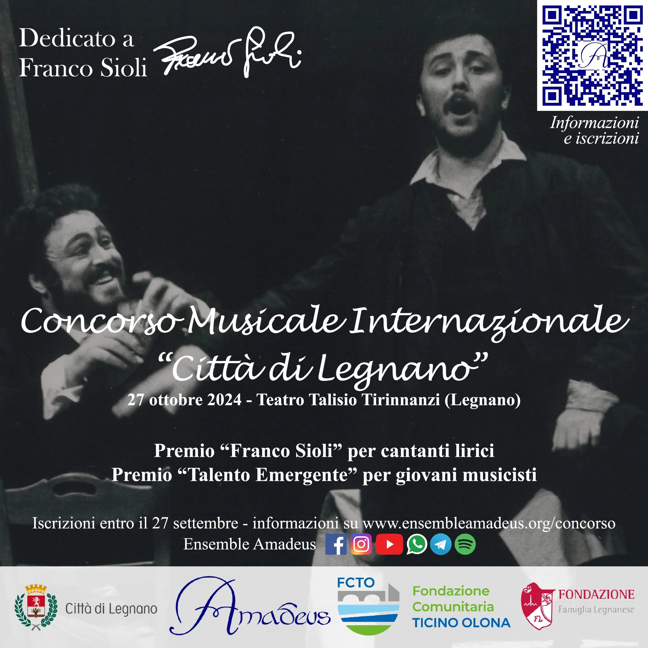 1 edizione Concorso Musicale Internazionale Citta di Legnano 2024 In onore di Franco Sioli