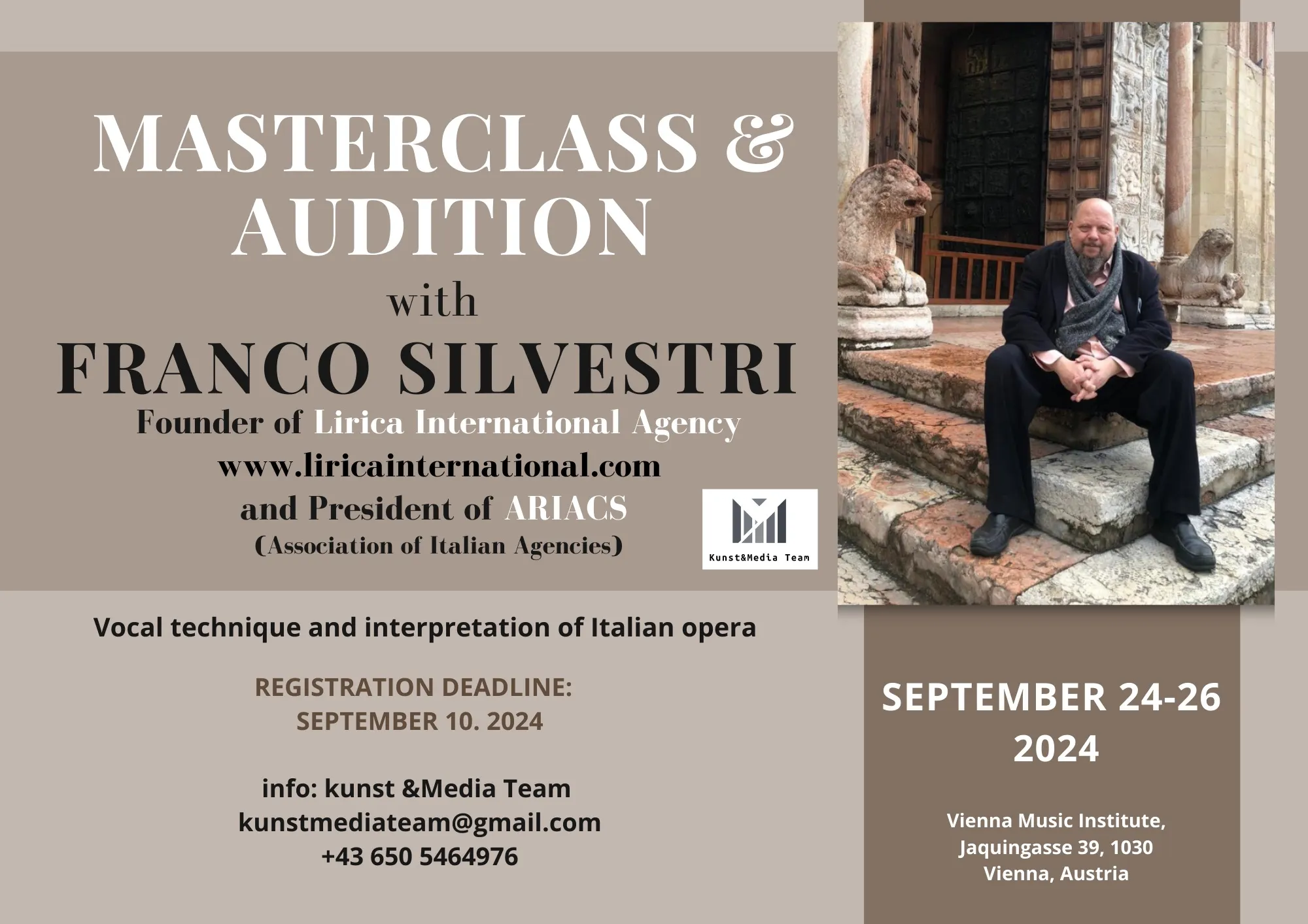 Masterclass & Audizioni - Franco Silvestri (Lirica International)