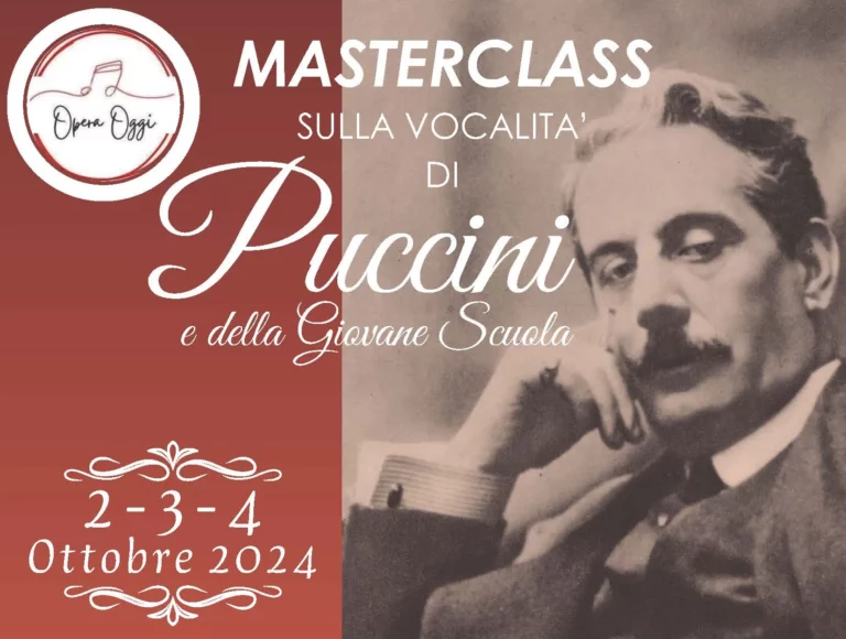 Masterclass sulla vocalità di Puccini e della Giovane Scuola