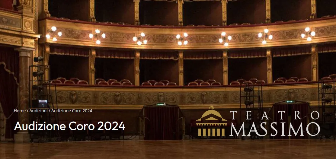 Teatro Massimo di Palermo Audizione Coro 2024 - 25