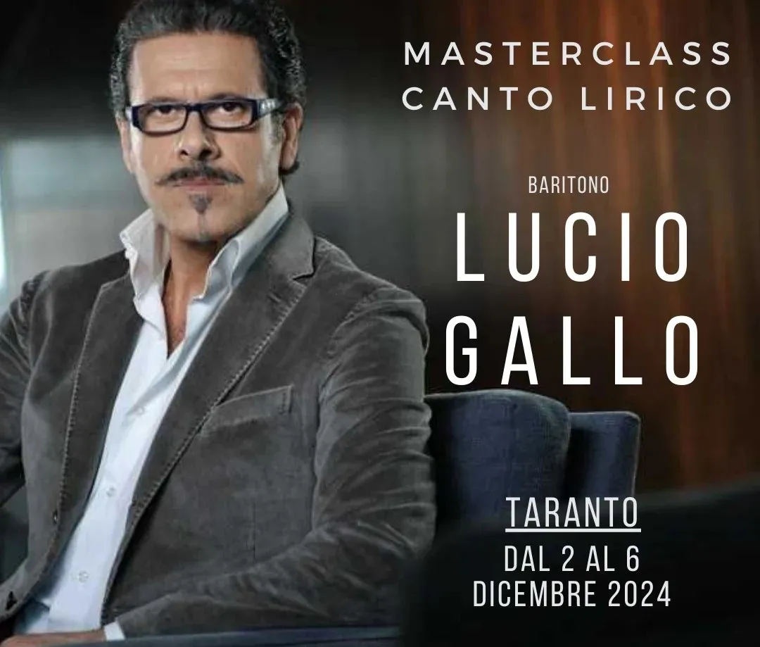 Masterclass di canto lirico con il M° Lucio Gallo